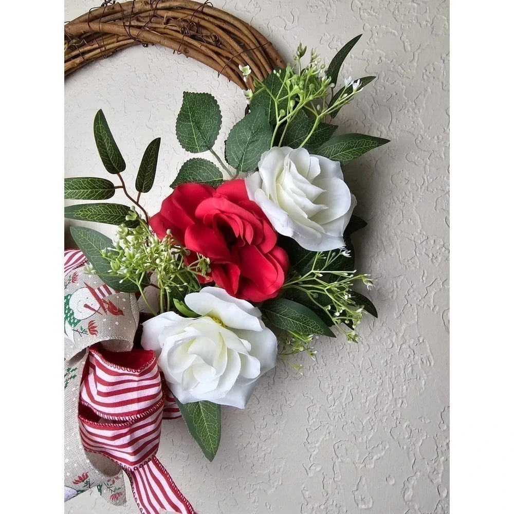 Christmas Snowman Wreath, Snowman Wreath, Winter Wreath, Christmas Wreath